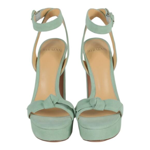 Alexandre Birman Clarita Curve 120 High Heel Sandals Green Womens - Picture 6 of 6